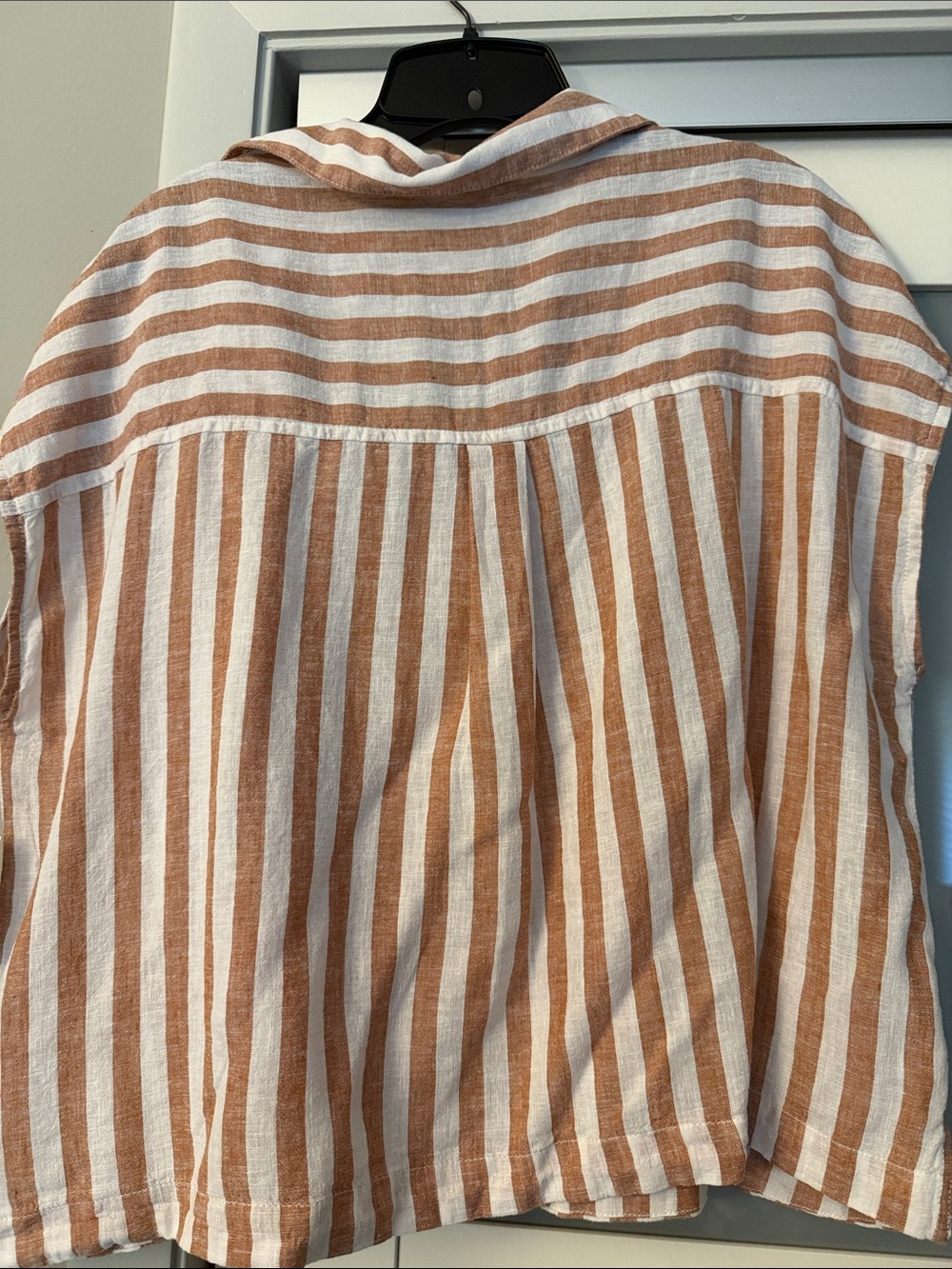 Old Navy Women's Casual Striped Linen Shirt - Picture 5 of 5